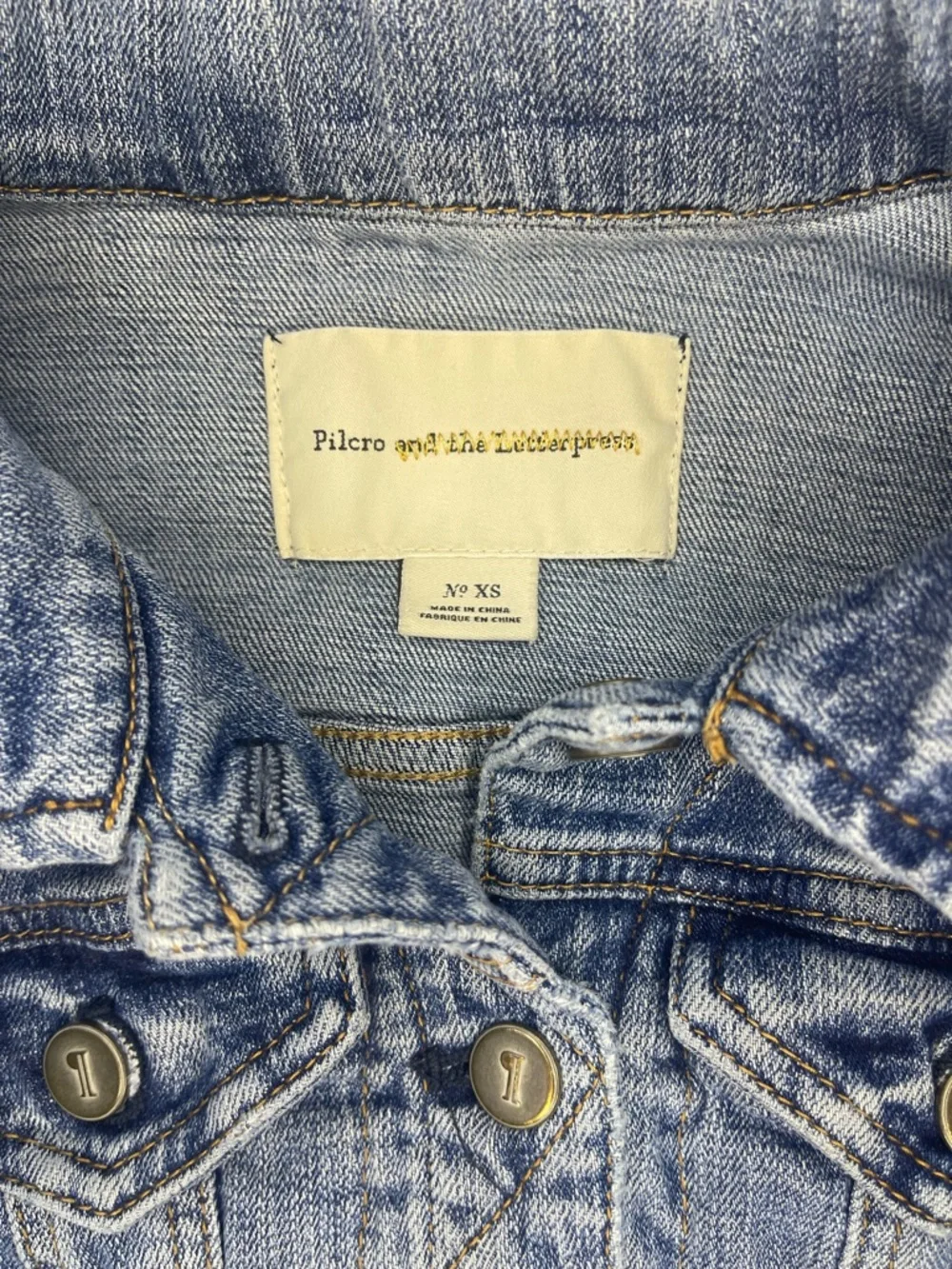 Anthropologie Pilcro and the Letterpress Light Blue Denim Jacket Women’s XS - Picture 3 of 8